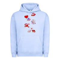 Pigment Grape Ice valentines day turtles Urban Hoodie - linhVisuals