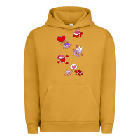 Pigment Peanut Butter valentines day turtles Urban Hoodie - linhVisuals