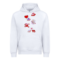 White valentines day turtles Urban Hoodie - linhVisuals