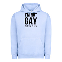 Pigment Grape Ice i'm not gay but $20 is $20 (white) Urban Hoodie - linhVisuals