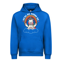 Cobalt we're all gonna die funny cute unicorn Urban Hoodie - linhVisuals