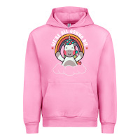 Fuchsia Pink we're all gonna die funny cute unicorn Urban Hoodie - linhVisuals