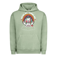 Pigment Oil Green we're all gonna die funny cute unicorn Urban Hoodie - linhVisuals