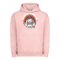 Pigment Salmon we're all gonna die funny cute unicorn Urban Hoodie - linhVisuals