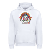 White we're all gonna die funny cute unicorn Urban Hoodie - linhVisuals