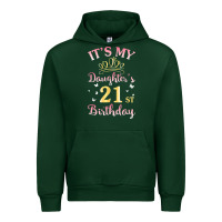 Forest Green it's my daughter's 21st birthday happy to her mommy daddy t shirt Urban Hoodie - linhVisuals