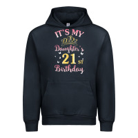 Navy it's my daughter's 21st birthday happy to her mommy daddy t shirt Urban Hoodie - linhVisuals