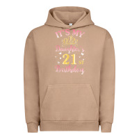 Pigment Burro it's my daughter's 21st birthday happy to her mommy daddy t shirt Urban Hoodie - linhVisuals