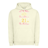 Pigment Pistachio it's my daughter's 21st birthday happy to her mommy daddy t shirt Urban Hoodie - linhVisuals