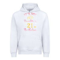 White it's my daughter's 21st birthday happy to her mommy daddy t shirt Urban Hoodie - linhVisuals