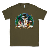 Army Green christmas vibes Classic Tee - CowGirlArtShop