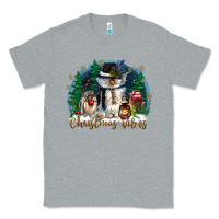 Heather Grey christmas vibes Classic Tee - CowGirlArtShop