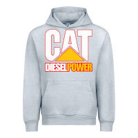 Heather Grey cat diesel power Urban Hoodie - linhVisuals