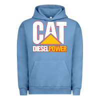 Pigment Pebble Blue cat diesel power Urban Hoodie - linhVisuals