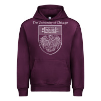 Mauve Wine chicago Urban Hoodie - linhVisuals