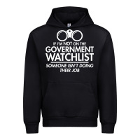 Black if i'm not on the government watchlist Urban Hoodie - linhVisuals