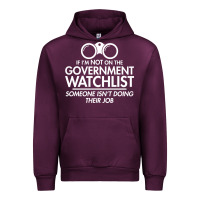 Mauve Wine if i'm not on the government watchlist Urban Hoodie - linhVisuals