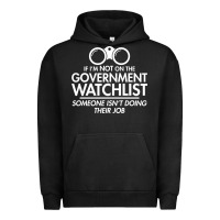 Pigment Black if i'm not on the government watchlist Urban Hoodie - linhVisuals
