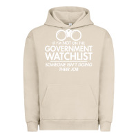 Pigment French Oak if i'm not on the government watchlist Urban Hoodie - linhVisuals
