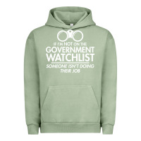 Pigment Oil Green if i'm not on the government watchlist Urban Hoodie - linhVisuals