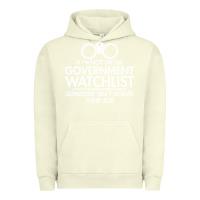 Pigment Pistachio if i'm not on the government watchlist Urban Hoodie - linhVisuals