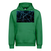 Emerald network background Urban Hoodie - linhVisuals