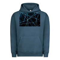 Pigment Midnight Navy network background Urban Hoodie - linhVisuals