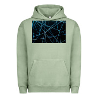 Pigment Oil Green network background Urban Hoodie - linhVisuals