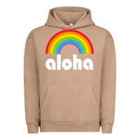 Pigment Burro Aloha Rainbow Hawaii 808 Island Hawaiian Urban Hoodie - linhVisuals