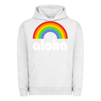 Pigment Lunar Rock Aloha Rainbow Hawaii 808 Island Hawaiian Urban Hoodie - linhVisuals
