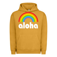 Pigment Peanut Butter Aloha Rainbow Hawaii 808 Island Hawaiian Urban Hoodie - linhVisuals