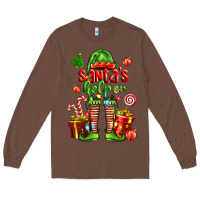 Chestnut santa s helper Long Sleeve Tee - FaDigitalArtStudio