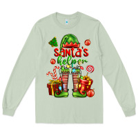 Matcha santa s helper Long Sleeve Tee - FaDigitalArtStudio