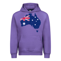 Tulip Australia Map Flag Drawing Line Art Urban Hoodie - linhVisuals