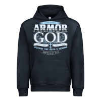 Navy armor of god bible verse scripture Urban Hoodie - linhVisuals
