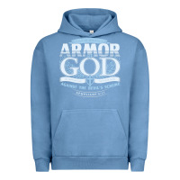 Pigment Pebble Blue armor of god bible verse scripture Urban Hoodie - linhVisuals