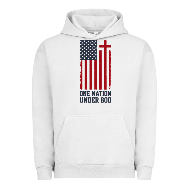 American Flag One Nation Under God Urban Hoodie by linhVisuals | Teevron