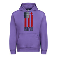 Tulip american flag one nation under god Urban Hoodie - linhVisuals