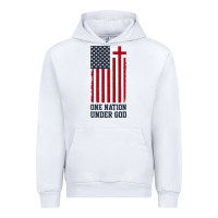 White american flag one nation under god Urban Hoodie - linhVisuals