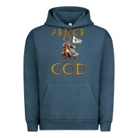 Pigment Midnight Navy armor of god ephesians bible verse Urban Hoodie - linhVisuals
