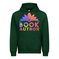 Forest Green book author funny author book writing Urban Hoodie - linhVisuals