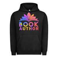 Pigment Black book author funny author book writing Urban Hoodie - linhVisuals