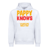 White pappy knows everything Urban Hoodie - linhVisuals