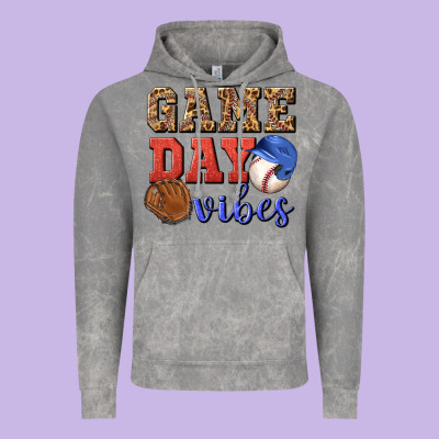 Game Day Vibes Vintage Hoodie Designed By Bundleandbundleshop