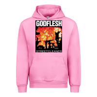 Fuchsia Pink GODFLESH Streetcleaner Urban Hoodie - linhVisuals