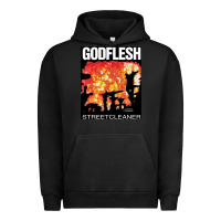 Pigment Black GODFLESH Streetcleaner Urban Hoodie - linhVisuals
