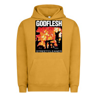 Pigment Peanut Butter GODFLESH Streetcleaner Urban Hoodie - linhVisuals
