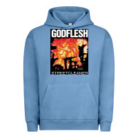 Pigment Pebble Blue GODFLESH Streetcleaner Urban Hoodie - linhVisuals
