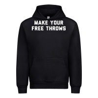 Black make your free throws Urban Hoodie - linhVisuals