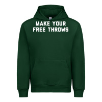 Forest Green make your free throws Urban Hoodie - linhVisuals